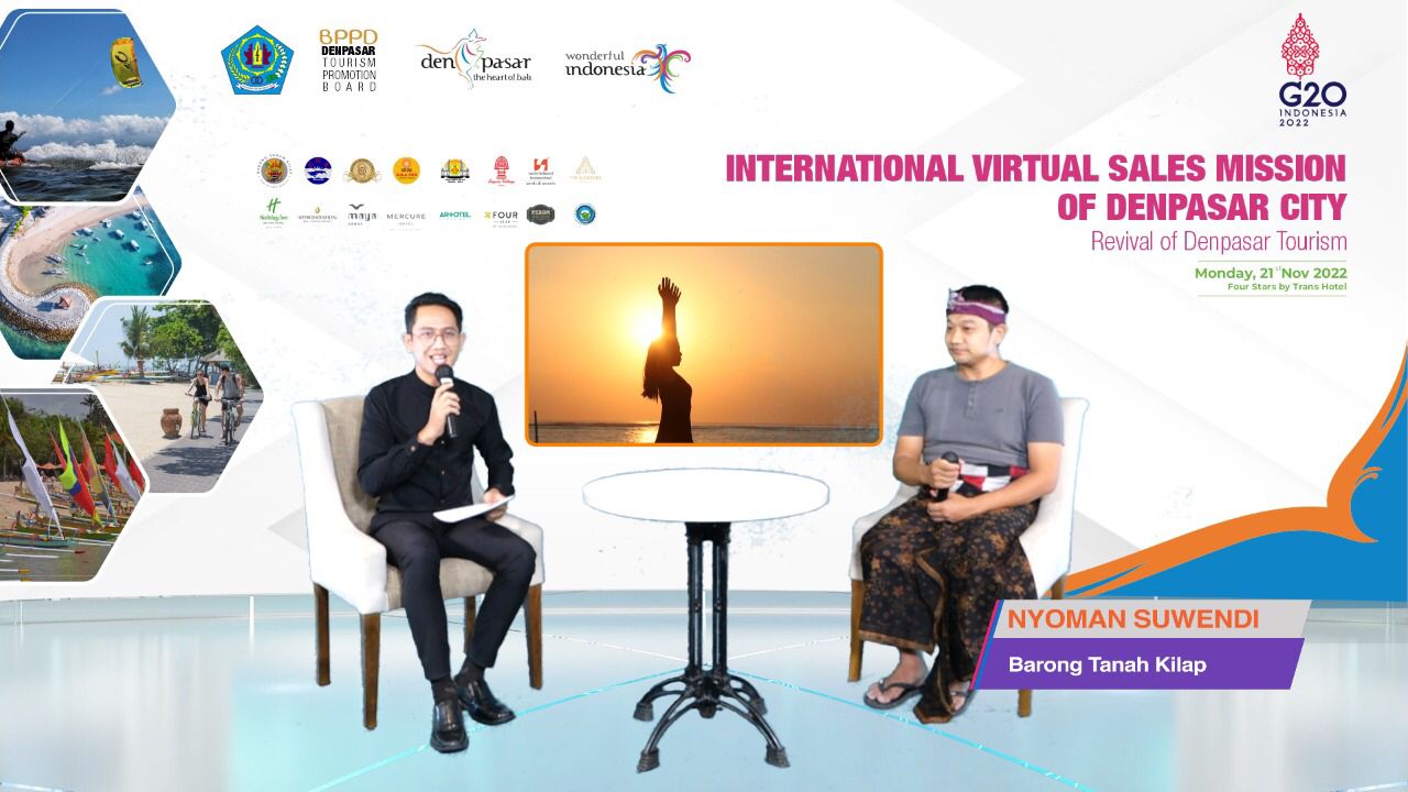 Bangkitkan Pariwisata, Dinas Pariwisata Bersama Badan Promosi Pariwisata Daerah (BPPD) Kota Denpasar menggelar Virtual Sales Mission ke luar negeri