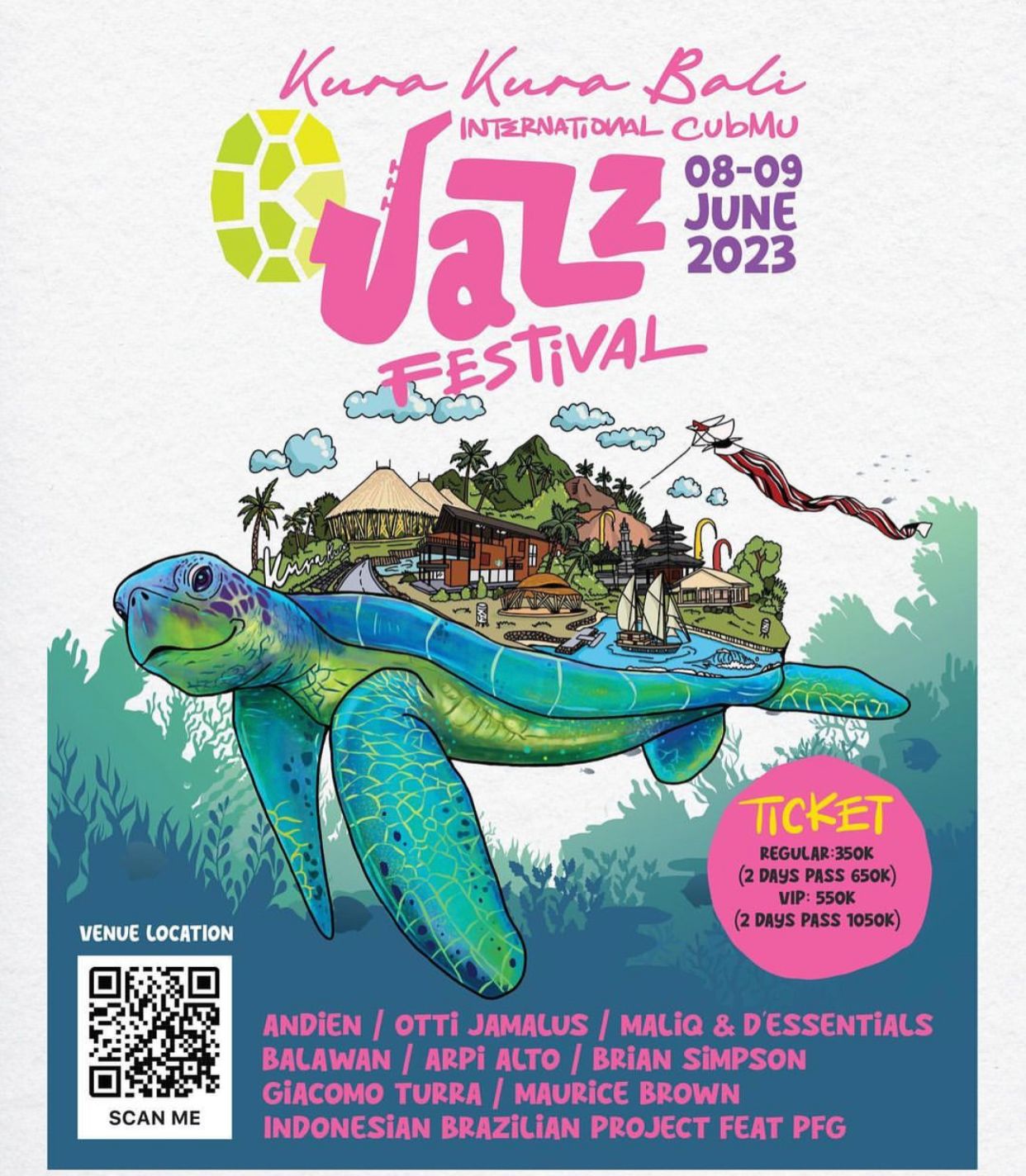 Kura Kura Bali Menyelenggarakan International CubMu Jazz Festival